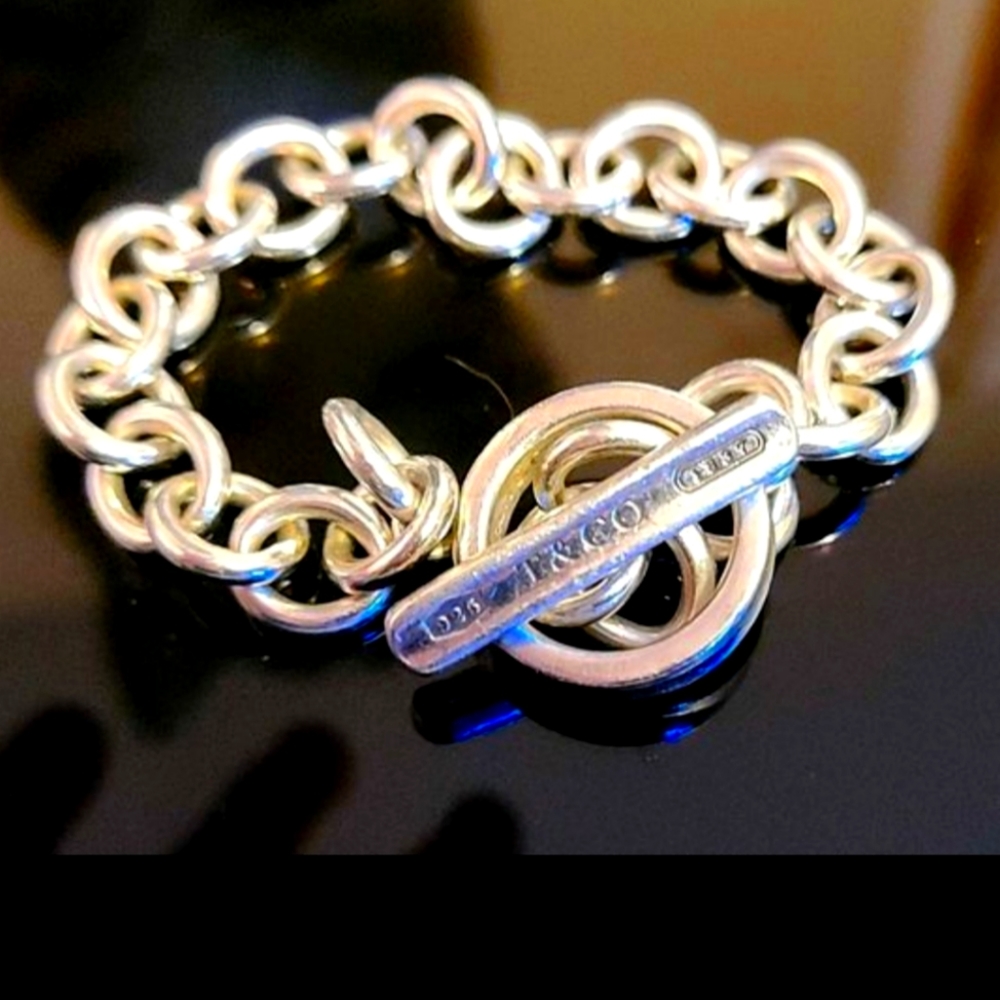1837 Tiffany & Co. Sterling Silver Toggle Bracelet